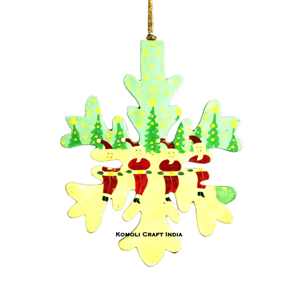 3 Dimensi Bentuk Kustom Baru Natal Dekorasi Ornamen Kayu Guntingan