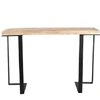Industrial & vintage Indian Black rusty Iron metal & solid mango wood Console table