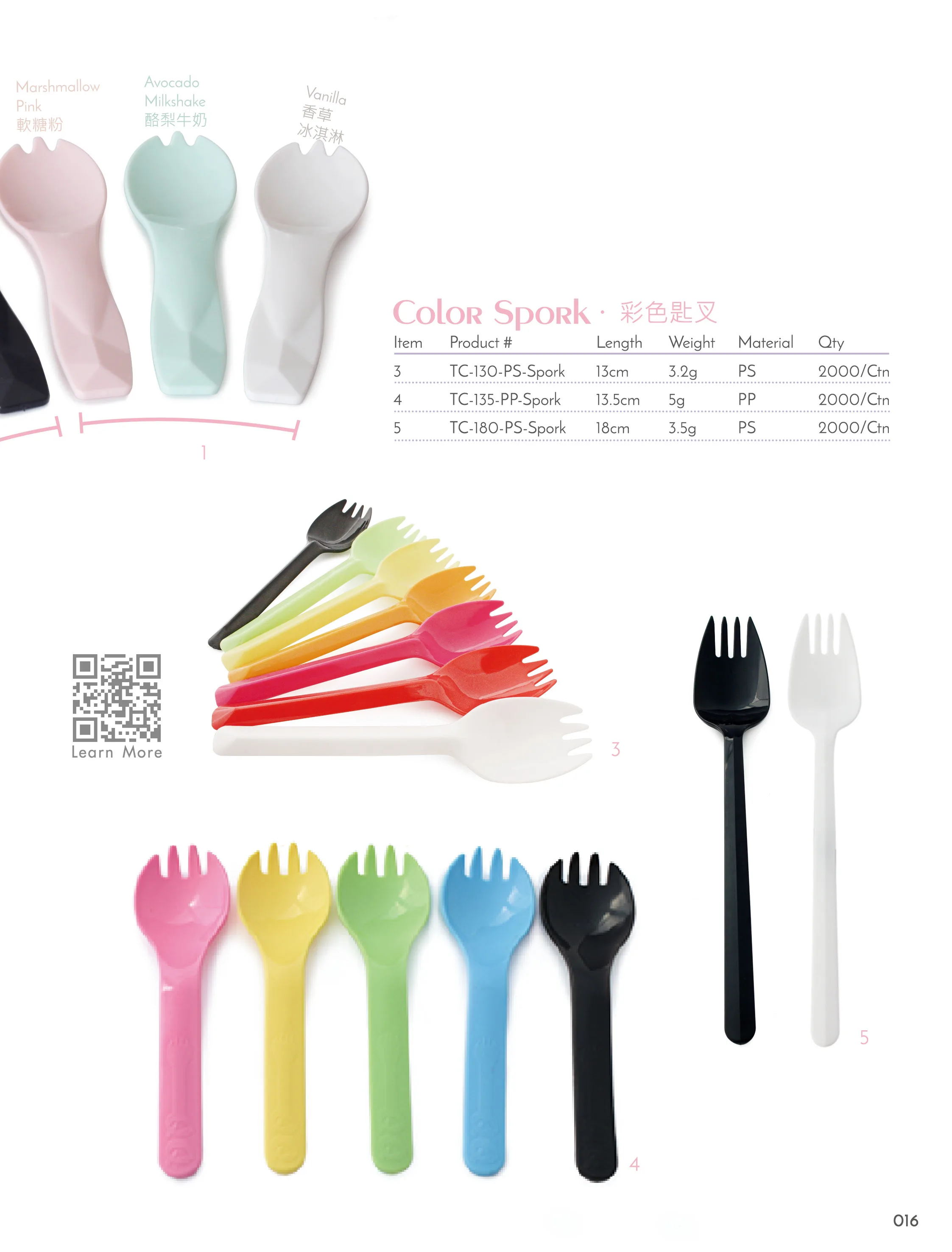 13cm Length Disposable Plastic Spoon And Fork Combination Buy Spoon