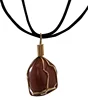 WIRE WRAP TUMBLED NECKLACE