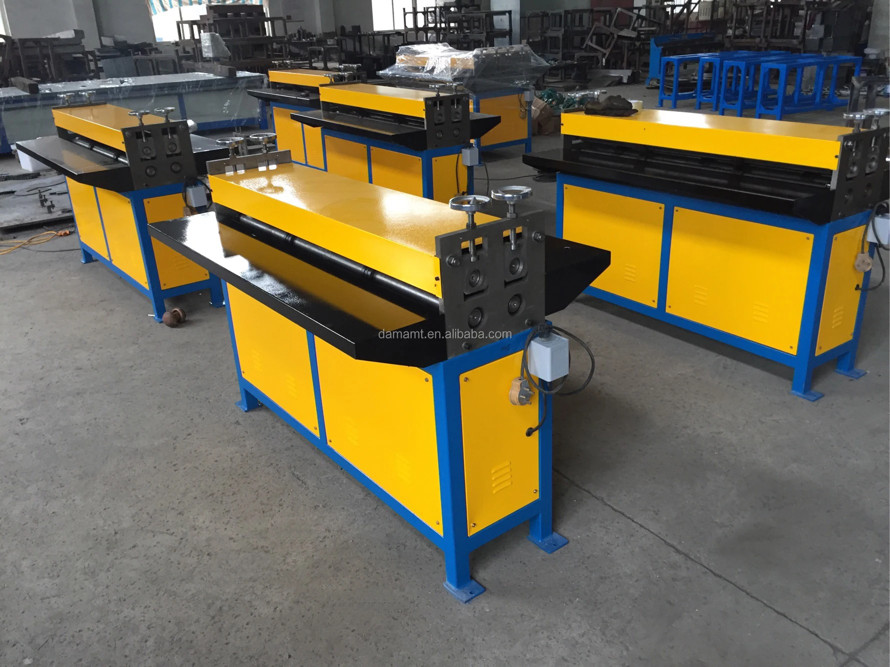 Hvac Duct Strengthen Trimming Automatic Beading Machine,Sheet Metal Roller Multi Line Beading