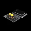 jepenese transparent plastic sushi box with anti-fog lid