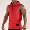 2019 Summer Latest Design Fashion Men Sleeveless Custom Hoodies Gym Wear Workout Hoodies Adult Mens High Quality Pullover