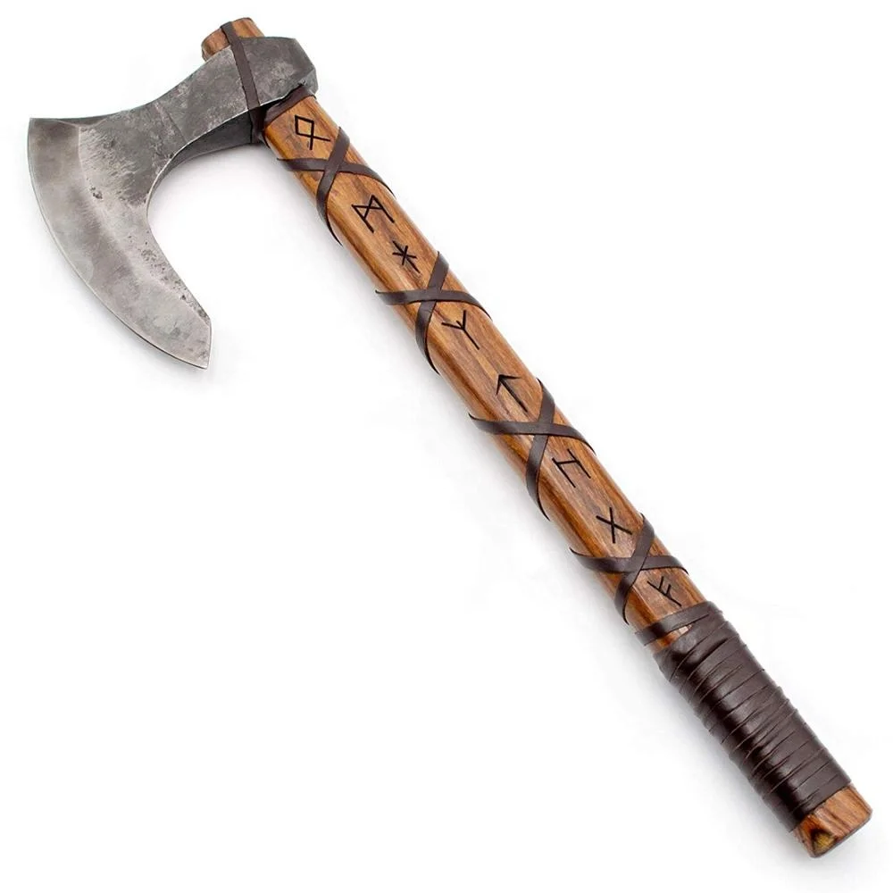 
HAND FORGED TOMAHAWK BEARDED HATCHET COMBAT THROWING HUNTING TOOl AXE VIKING AXE AX-50010 