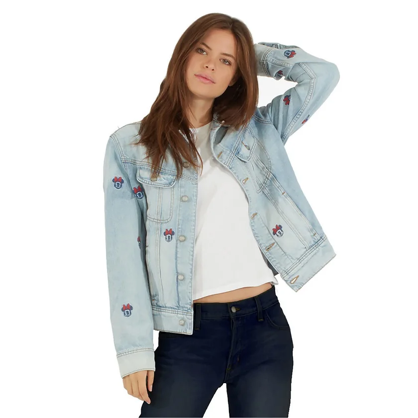 ladies embroidered denim jacket