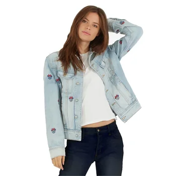 ladies light blue denim jacket