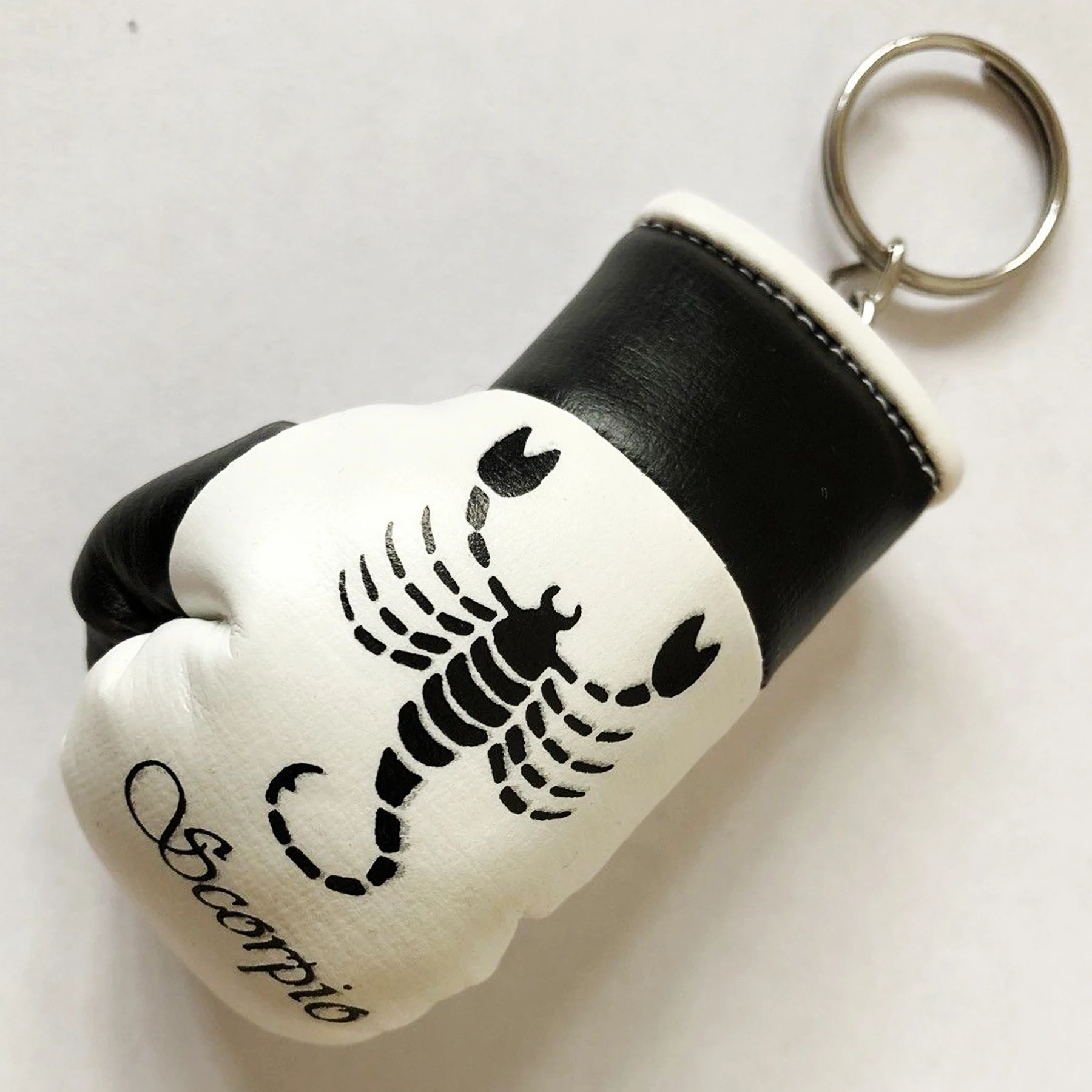 Customized Logo Mini Boxing Key Chain Ring For Decoration Keychain