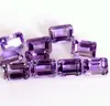 3.41 CTS Natural Amethyst Stone Octagon Cut 6x4 mm Lot 05 Pcs Purple Loose Gemstones
