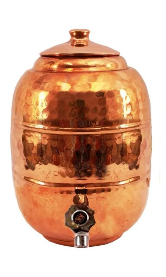 Hammered Copper Water Pot 12 Ltr. Buy Copper Water Pot,Water Storage,Copper Water Bottle