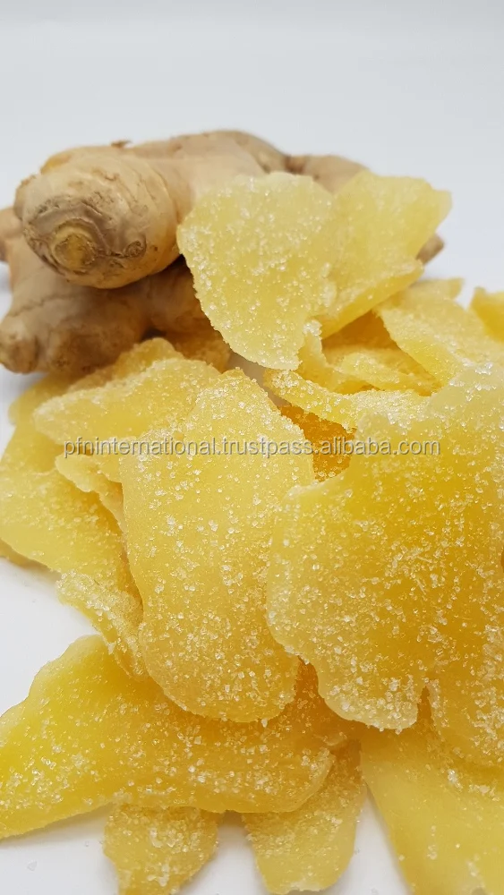 Dried Dehydrated Ginger Slices With Cryslized Sugar Thailand Buy Dried Gingercandied Ginger 6505