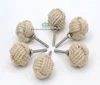 32MM Dia white Jute Rope Cabinet Knobs Nautical Decor lot of 10
