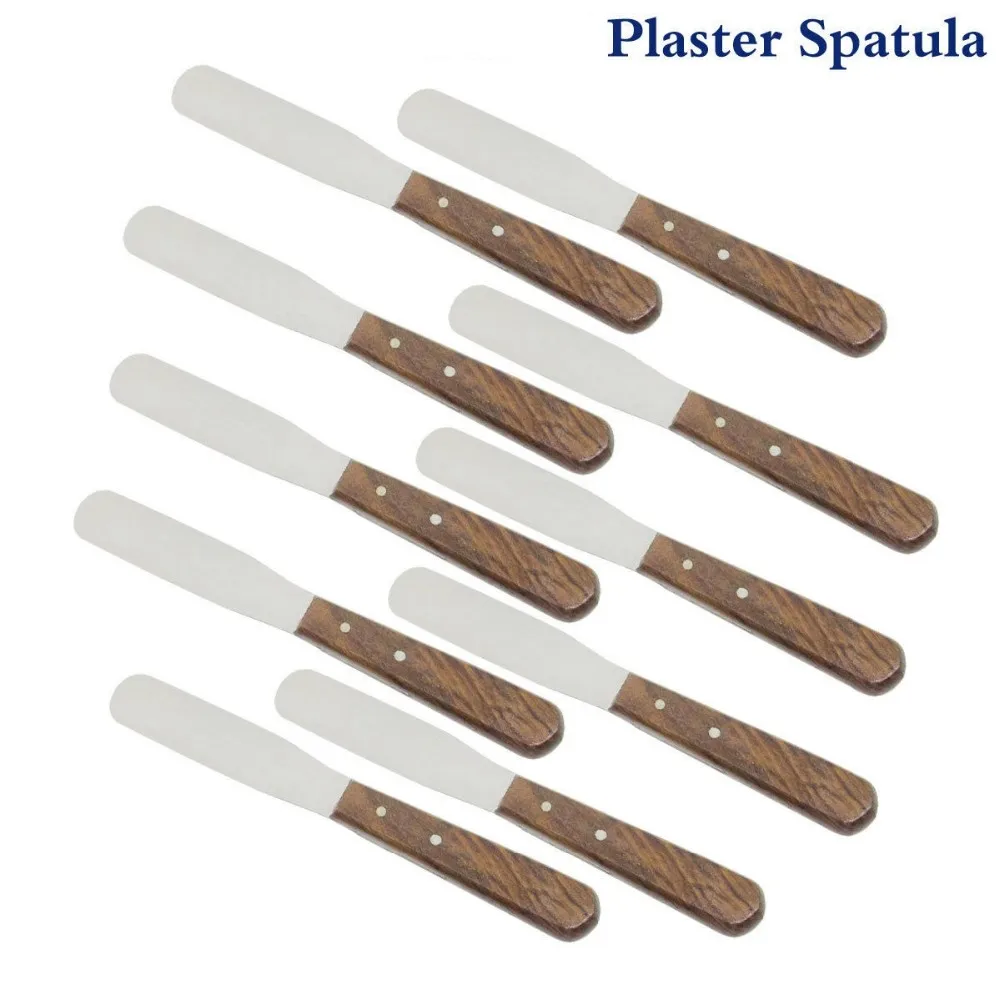 Plaster Mixing Spatula Wooden Handle Wax Carving Laboratory Instrument