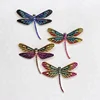 Wholesale Brooch Enamel Multi Colored Dragonfly Rhinestone Animal Brooch Cartoon