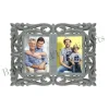 Wooden Attractive Hand Carved 2 Picture Collage Photo Frame