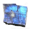 full flash blue fire natural labradorite rough rock tumbled minearls gems
