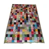 Indian Bohemian Cotton Ethnic Printed Twin Size Kantha Patchwork Bed spread