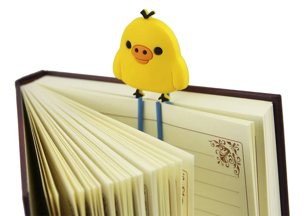 5 pcs Cartoon Paperclip Large Cute Bookmarks Page Marker Decorative Paper Clip Set Chick Page Holder for Book Office School Notebook Agenda Pad