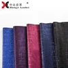 Raw Leather 0.5mm Thin Reflect-Light Cross Pattern Elastic Fabric Backing Handbags Leather TPU Synthetic Material LF-61