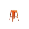 Iron Orange Long industrial Stools