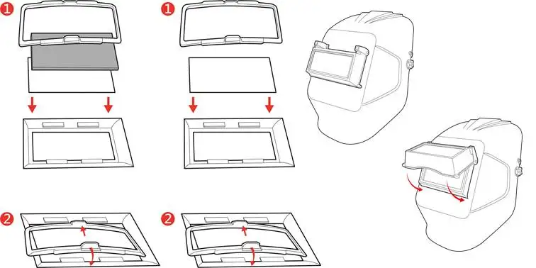 CE ANSI standard head wear welding mask helmet -1