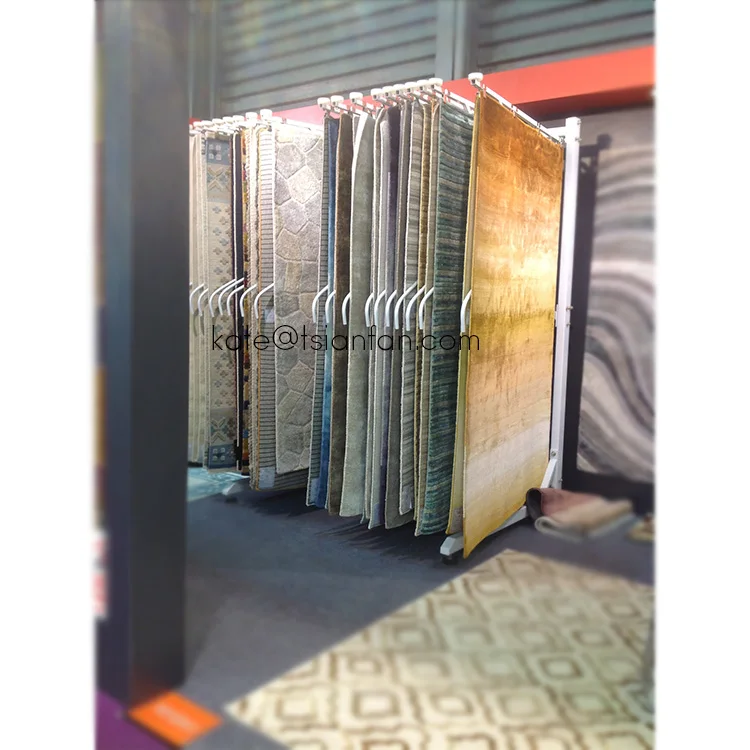 Dt008 Book System Wing Style Rug Display Unit For Carpet Buy Rug