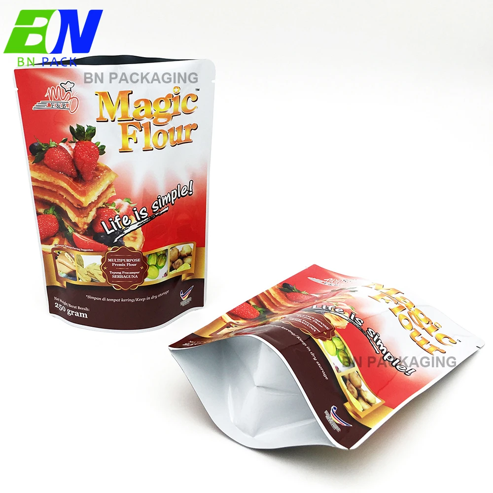 100 Recycled Plastic Doypack Pouch Food Package Bags Custom Printed