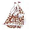 Decorative Metal ship shape object ornament For Home Decor