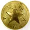 Civil war Texas State Brass buttons 7/8" dia