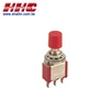 3P SPDT on-(on) W/red cap 120V 3A (250V 1A) with approval mini pushbutton switch
