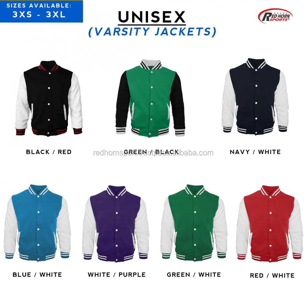 High Quality Custom Varsity Jacket Bulk Windbreaker Blank College Track