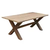 Industrial vintage Indian old solid wood X design folding Dining Table