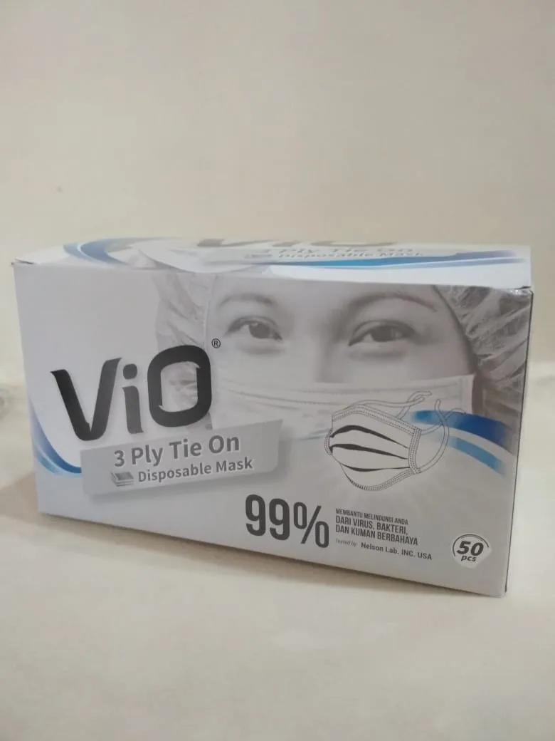 Vio Disposable Surgical Face Mask tie On Earloop 