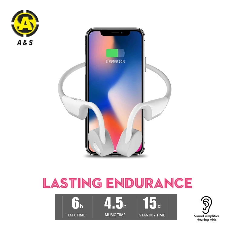 Lightweight Wireless Bone Conduction Earphone Headphones Hearing aid Cell Phone Bone Conduction Headset Help hearing impairment - ANKUX.COM