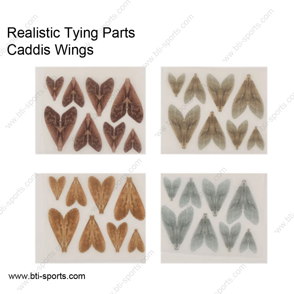 Caddis Dry Fly Wings Patterns Tying Parts True Flies Fishing Realistic