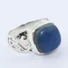 Adorable lapis lazuli gemstone ring 925 sterling silver ring handmade silver jewellery exporter supplier