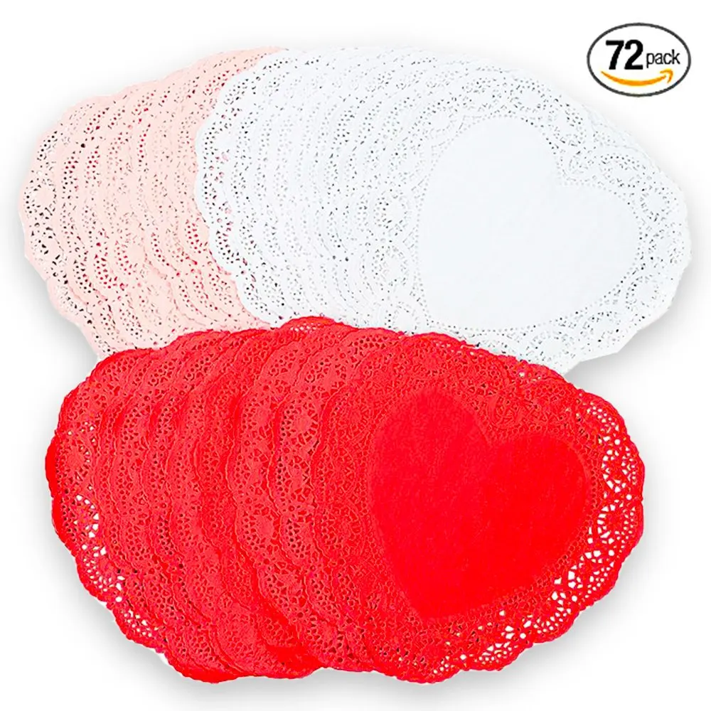 Red Heart Shaped Handbag Find Deals Get Quotations Heart Shaped Doilies Set Pack Of 72 8 Paper Lace