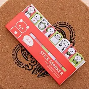 1PC Sticky Notes - Office Memo Note - Sticker Mini Animal - Post-it Self-Stick Note - Page Flag Markers Bookmarks - Memo Pad Gifts School Supplies ( Random Style )