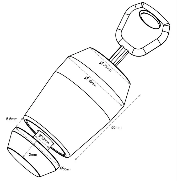 Disc cylinder brake disc lock