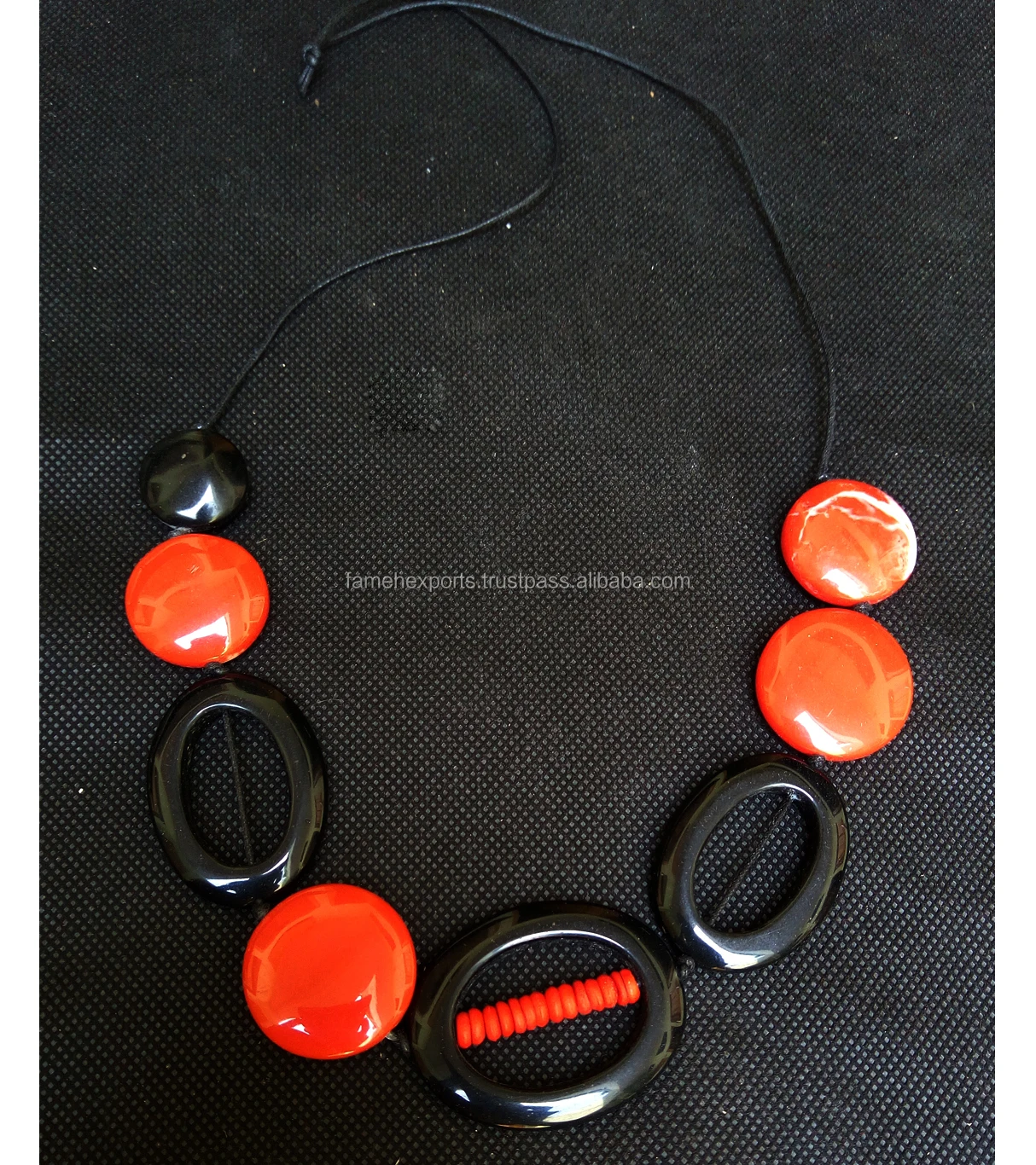 handmade horn necklace / natural buffalo horn necklace / buffalo