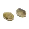 Crystal & labradorite gemstone doublet oval cabochon 14x10mm 7.05 cts loose gemstone