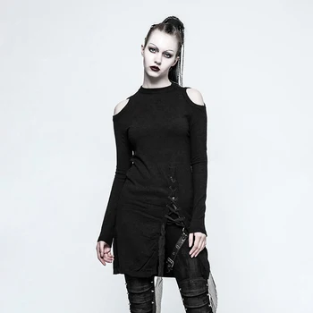 open shoulder sweater dress