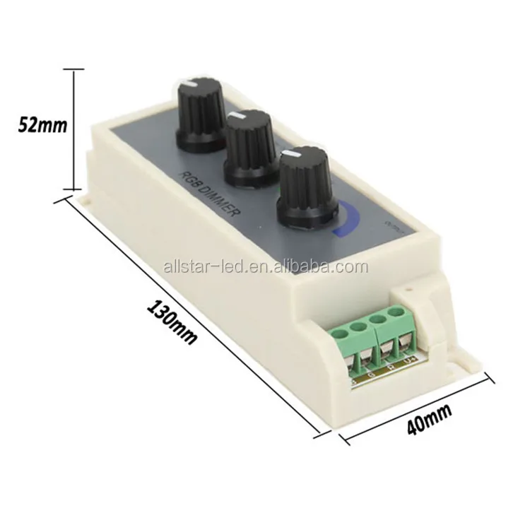 Rgb Sin Escala Dimmer Interruptor Ajustable Luces Led Tira Controlador