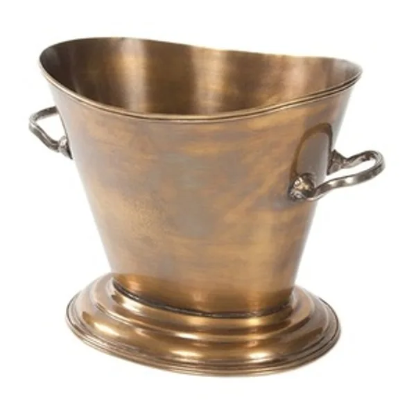 antique brass ice bucket