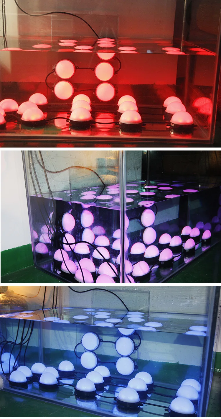 50mm Cube DMX RGB LED Pixel Light WS2811 - 50000h Lifespan