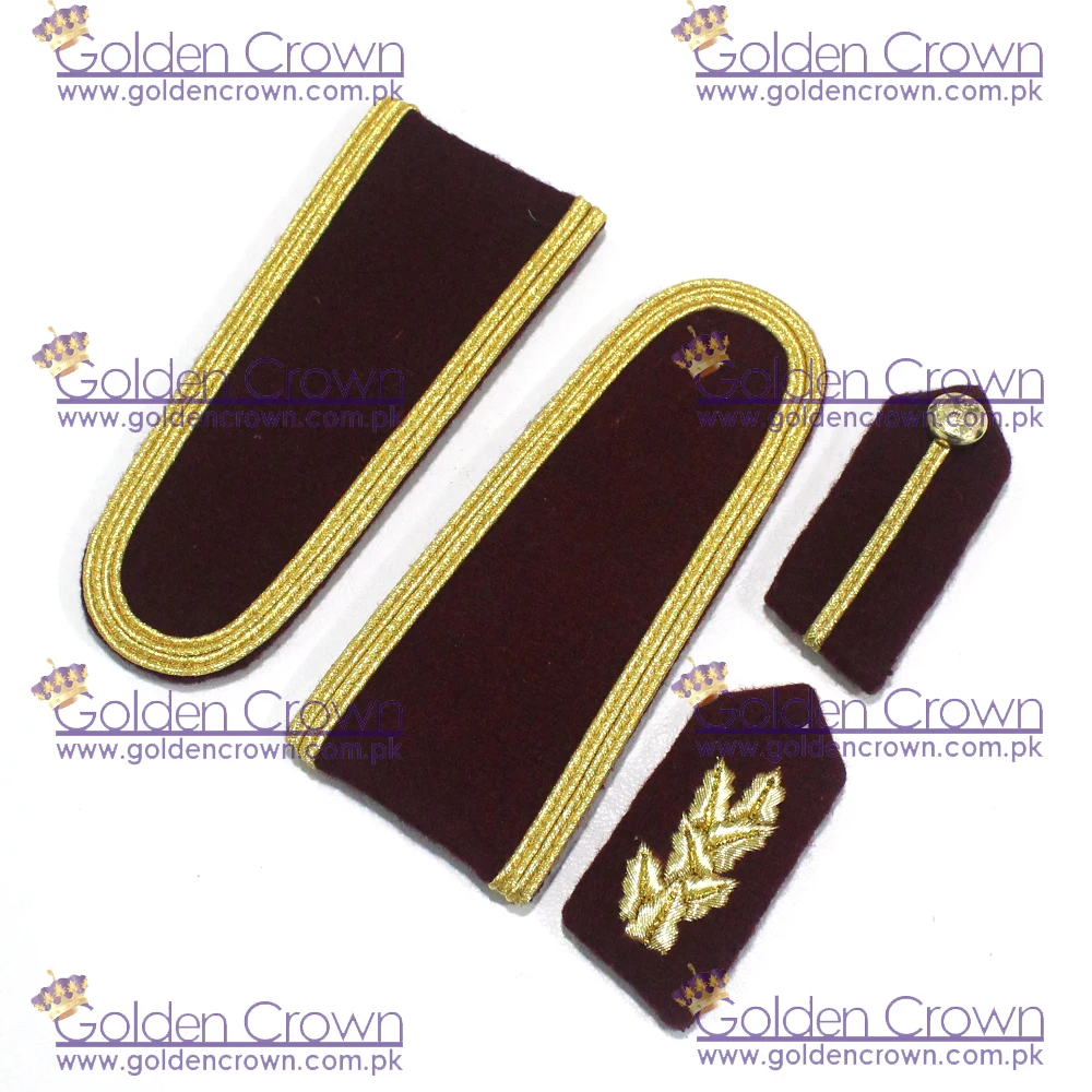 Custom Army Uniform Shoulder Board Military Collar Ranks Custom