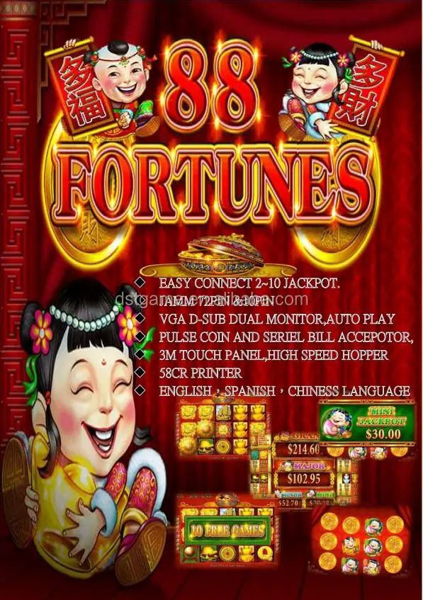 88 Fortunes Duo Fu Duo Cai Gambling Pcb Video Casino Slot Game Machine View 88 Fortunes Slot Game Duofuduocai Product Details From Da Sheng Technology Enterprise Co Ltd On Alibaba Com