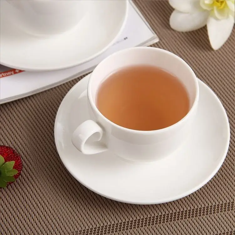 Ceramic Tea Cup Set Including And Saucer With Bamboo Rack Ceramic Tea Cup Set Including And Saucer With Bamboo Rack Use For Home