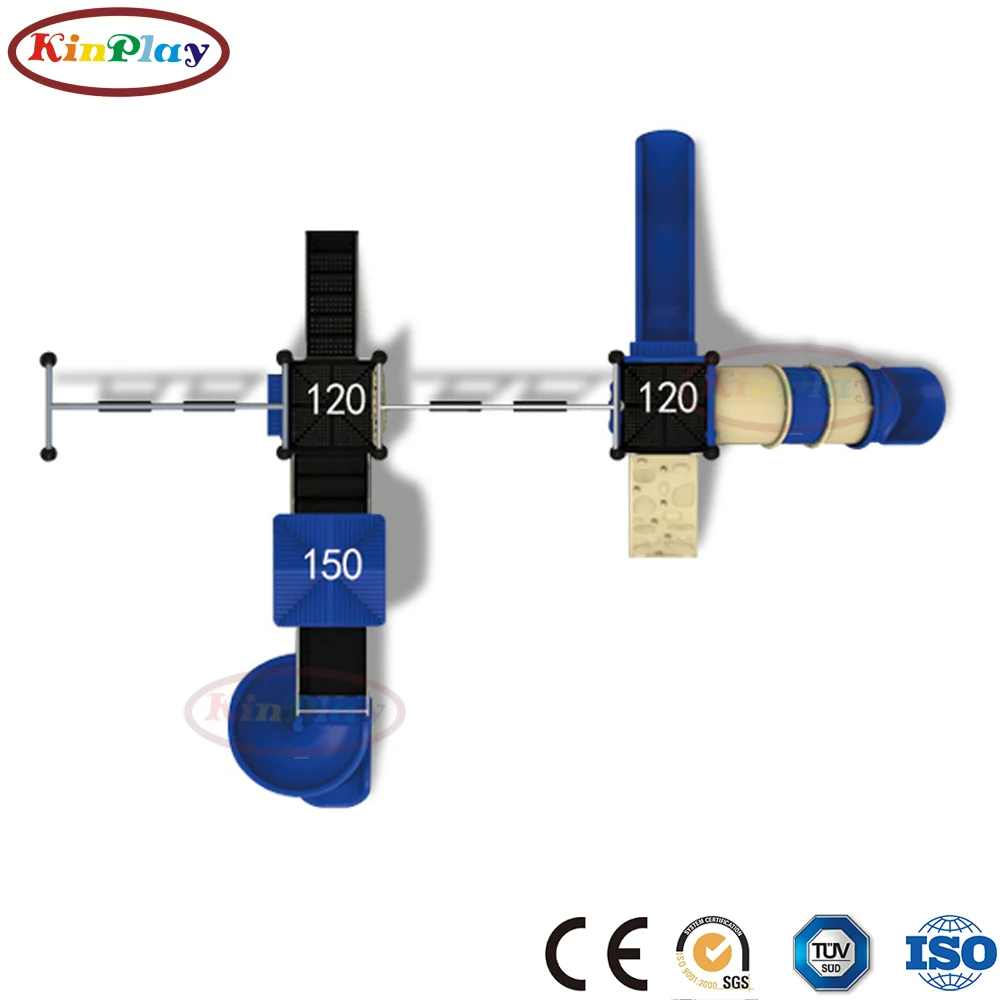 KINPLAY brand wholesale large multifunction children good quality playground equipment outdoor plastic slide