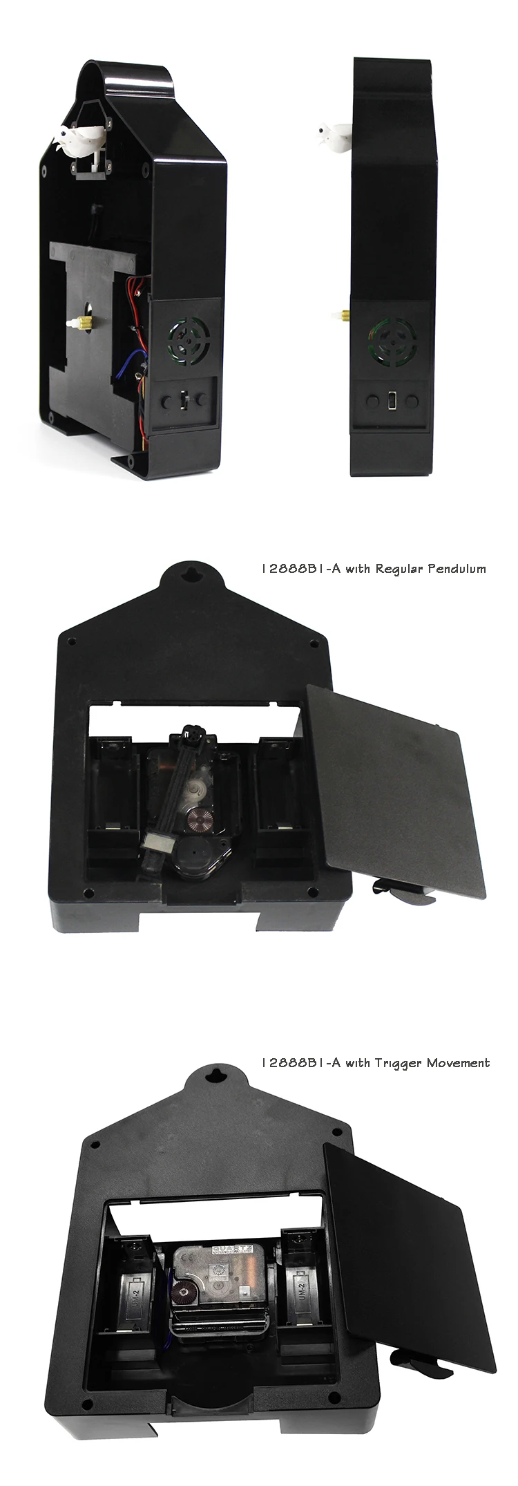 Easy Assembly Young Town Diy Cuckoo Wall Clock Mechanism Movement Kit