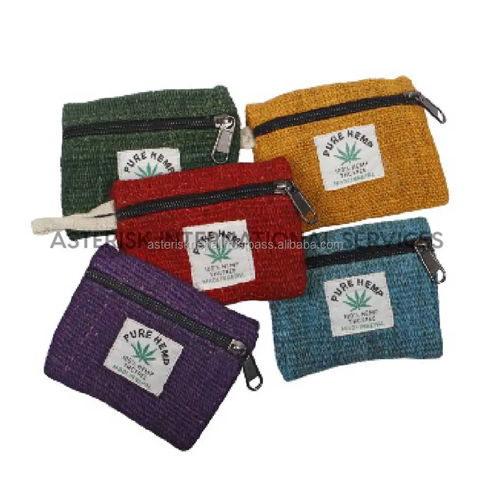 Coin Hemp Purse Ecofriendly Purse For Coins And Cash Durable Small